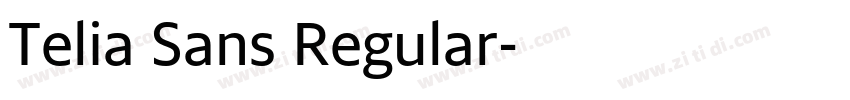 Telia Sans Regular字体转换 Telia Sans Regular字体转换